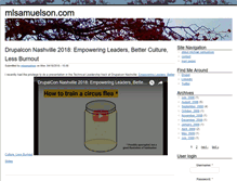 Tablet Screenshot of mlsamuelson.com